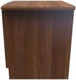 Eve Walnut Effect 2 Drawer Bedside Cabinet with Lock