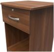 Eve Walnut Effect 1 Drawer Bedside Table with Lock