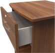 Eve Walnut Effect 1 Drawer Bedside Table with Lock