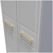Faye Grey Ash 2 Door 2 Drawer Double Wardrobe