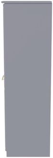 Faye Grey Ash 1 Door Single Wardrobe