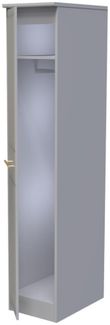 Faye Grey Ash 1 Door Single Wardrobe