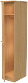 Faye Oak Effect 1 Door Single Wardrobe
