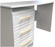 Faye White 3 Drawer Desk