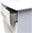 Faye White 1 Door Midi Wardrobe