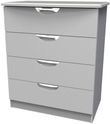 Flora Grey Ash 4 Drawer Chest