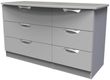 Flora Grey Ash 6 Drawer Midi Dresser