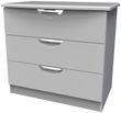 Flora Grey 3 Drawer Small Chest