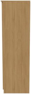 Flora Oak Effect 3 Door Triple Wardrobe - LHF 2 Drawers