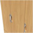 Flora Oak Effect 3 Door Triple Wardrobe - LHF 2 Drawers