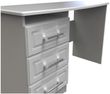 Gina Grey Ash 3 Drawer Desk