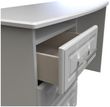 Gina Grey Ash 3 Drawer Desk