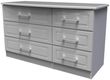 Gina Grey 6 Drawer Midi Dresser