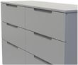 Milan Grey 6 Drawer Midi Chest