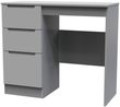 Milan Grey 3 Drawer Single Dressing Table