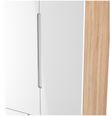 Milan White Gloss and Oak Effect 2 Door 2 Drawer Double Wardrobe
