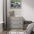 Norfolk Grey and Oak Effect 3 Drawer Small Chest