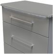 Paris Grey Gloss 3 Drawer Deep Chest