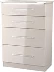 Paris Cashmere Gloss 4 Drawer Deep Chest