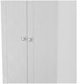 Sussex Grey and Oak Effect 2 Door Plain Tall Wardrobe