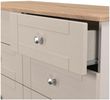 Sussex Cashmere and Oak Effect 6 Drawer Midi Chest