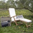 Arrecife Natural Teak Wood Large Garden Deck Chair