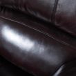 London Burgundy Leather Recliner Armchair