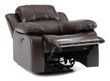 London Burgundy Leather Recliner Armchair