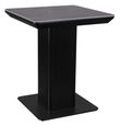 Clearance - Morgan Black Ceramic Fluted Lamp Table