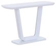 Athos White Glass Console Table