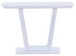 Athos White Glass Console Table
