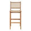 Derby Natural Teak Wood Counter Chair