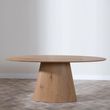 Palma Oak 8 Seater Oval Dining Table - 180cm