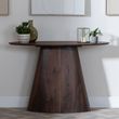 Palma Walnut Oval Console Table