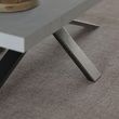 Ezra Grey Coffee Table with Black Spider Legs