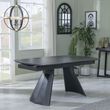 Kinston 6-10 Seater Black Ceramic Extending Dining Table - 160cm-240cm