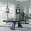 Kinston 6-10 Seater Black Ceramic Extending Dining Table - 160cm-240cm