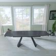 Kinston 6-10 Seater Black Ceramic Extending Dining Table - 160cm-240cm