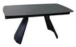 Kinston 6-10 Seater Black Ceramic Extending Dining Table - 160cm-240cm