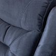 Dudley Silvano Blue Fabric 2 Seater Recliner Sofa