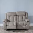 Dylan Sandstone Fabric 2 Seater Electric Recliner Sofa