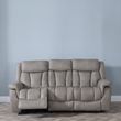 Dylan Sandstone Fabric 3 Seater Electric Recliner Sofa