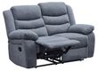 Windsor Grey Fabric 2 Seater Recliner Sofa