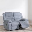 Windsor Grey Fabric Recliner Sofa Set