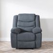 Windsor Dark Grey Fabric Recliner Armchair