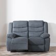 Windsor Dark Grey Fabric 2 Seater Recliner Sofa