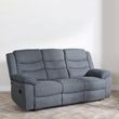 Windsor Dark Grey Fabric Recliner Sofa Set