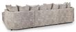 Bishop Scatterback Truffle Velvet Fabric U Shape Corner Sofa Suite