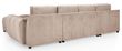 Azzuro Mocha Velvet Fabric U Shape Corner Sofa Suite