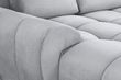 Azzuro Grey Velvet Fabric U Shape Corner Sofa Suite